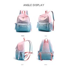 Backpack Crown Moon Stars Print Anti-theft Travel Bag Good School Backpack