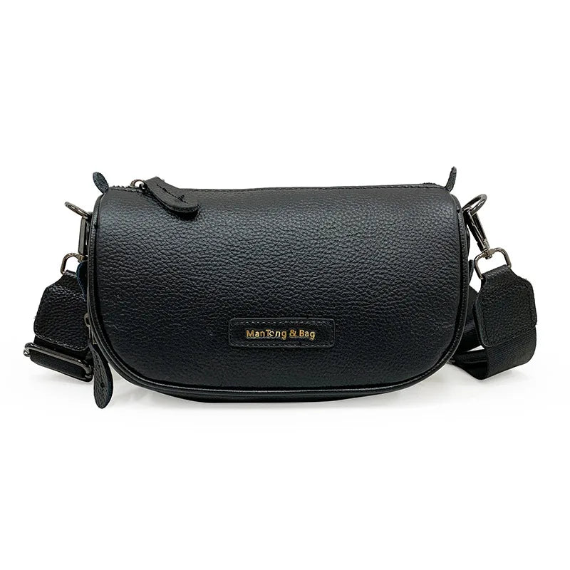 Vintage Leather Sling Crossbody Bag for Women