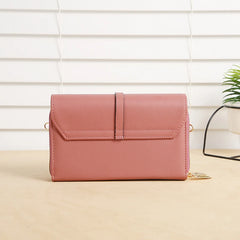 Women's Shoulder Bag with Metal Decoration