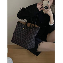One Shoulder Bag Women's Autumn Letter Tote Bag Large Capacity Shopping Bag