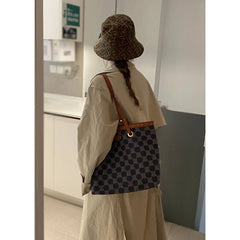 One Shoulder Bag Women's Autumn Letter Tote Bag Large Capacity Shopping Bag
