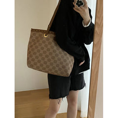 One Shoulder Bag Women's Autumn Letter Tote Bag Large Capacity Shopping Bag