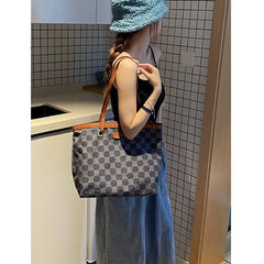 One Shoulder Bag Women's Autumn Letter Tote Bag Large Capacity Shopping Bag