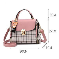 Plaid Women's Shoulder Bag Crossbody Bag Small 20X11X15cm