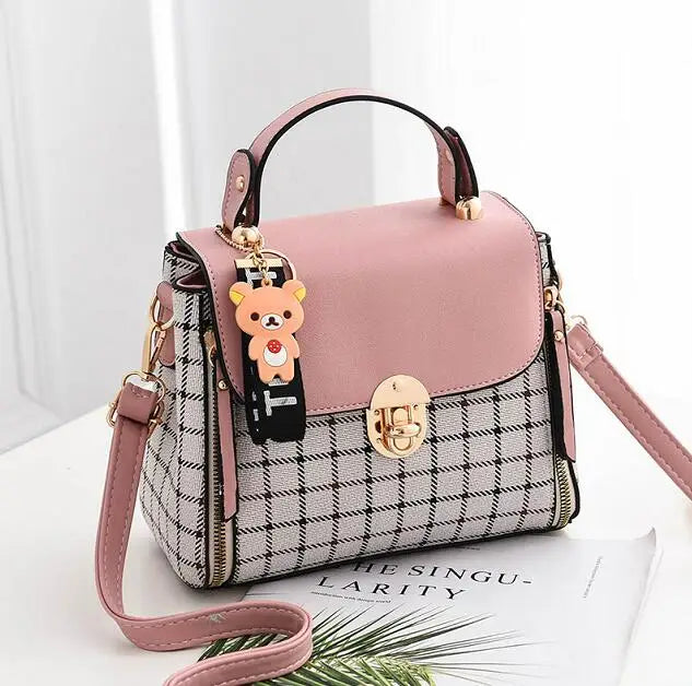 Plaid Women's Shoulder Bag Crossbody Diagonal Package Baogesmall