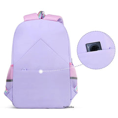 Rainbow Strap School Bags For Teenagers Girls Waterproof Backpack