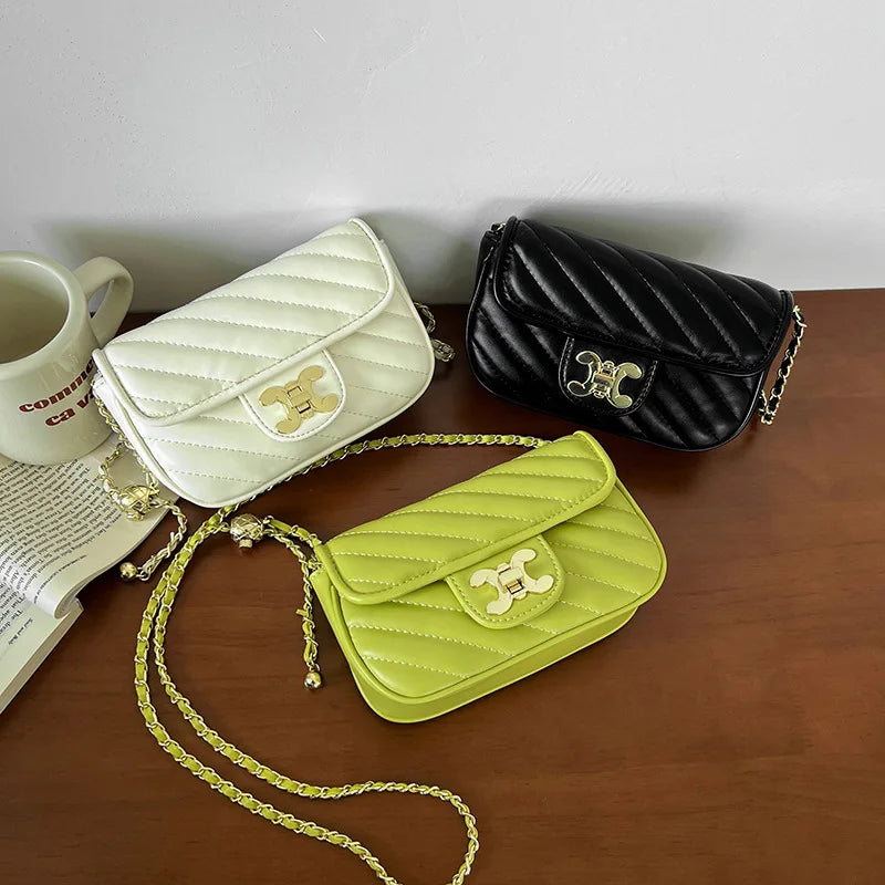 Small Fragrance Rhombic Chain Bag Women's One Shoulder Crossbody