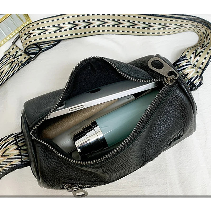 Vintage Leather Shoulder Bag for Women, Casual Tote Handbag