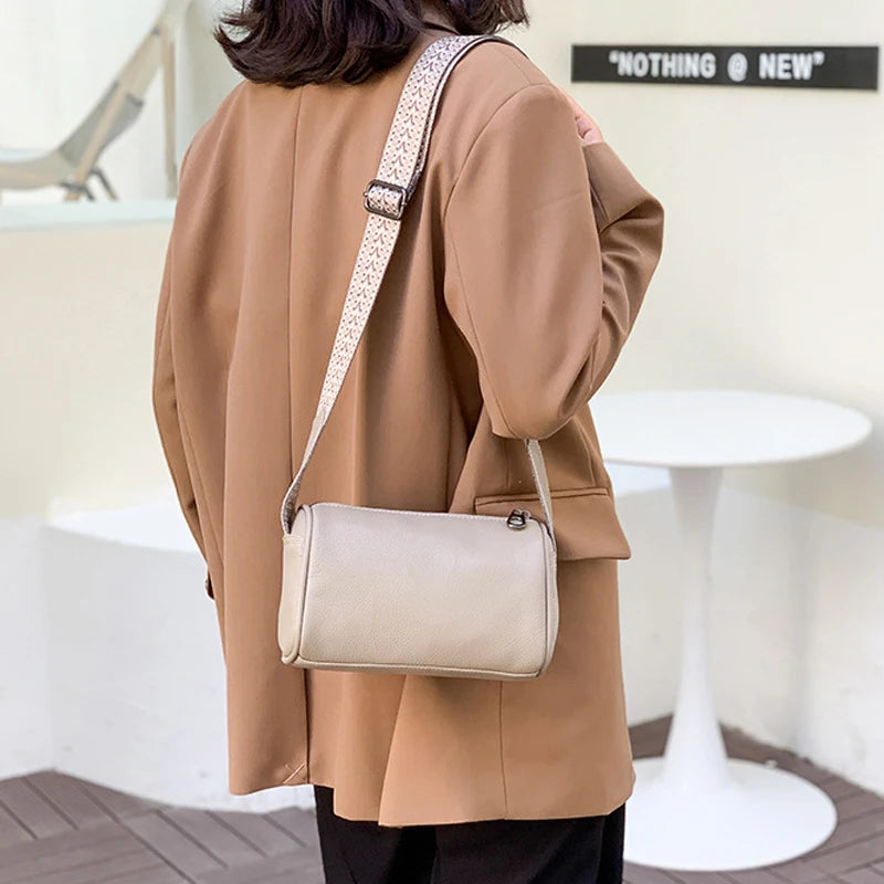 Vintage Leather Shoulder Bag for Women, Casual Tote Handbag