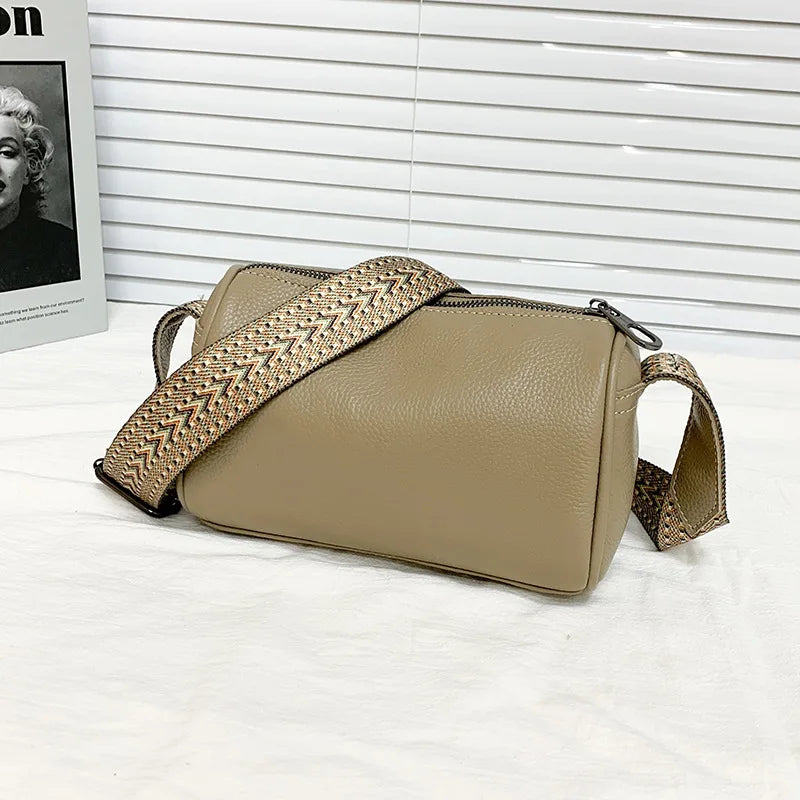 Vintage Leather Shoulder Bag for Women, Casual Tote Handbag
