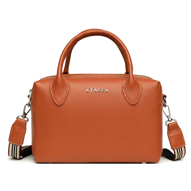 Leather Sling Handbag Vintage Girl Shoulder Bag