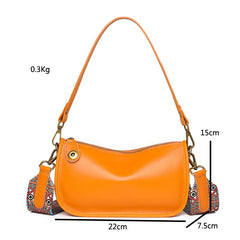 Vintage Leather Handbag Women's Casual Tote Messenger Bag