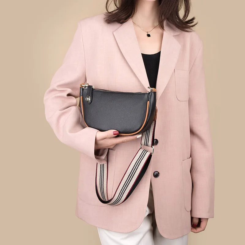 Women'S Leather Hobos Casual Vintage Tote Lady Shoulder Messenger Bags