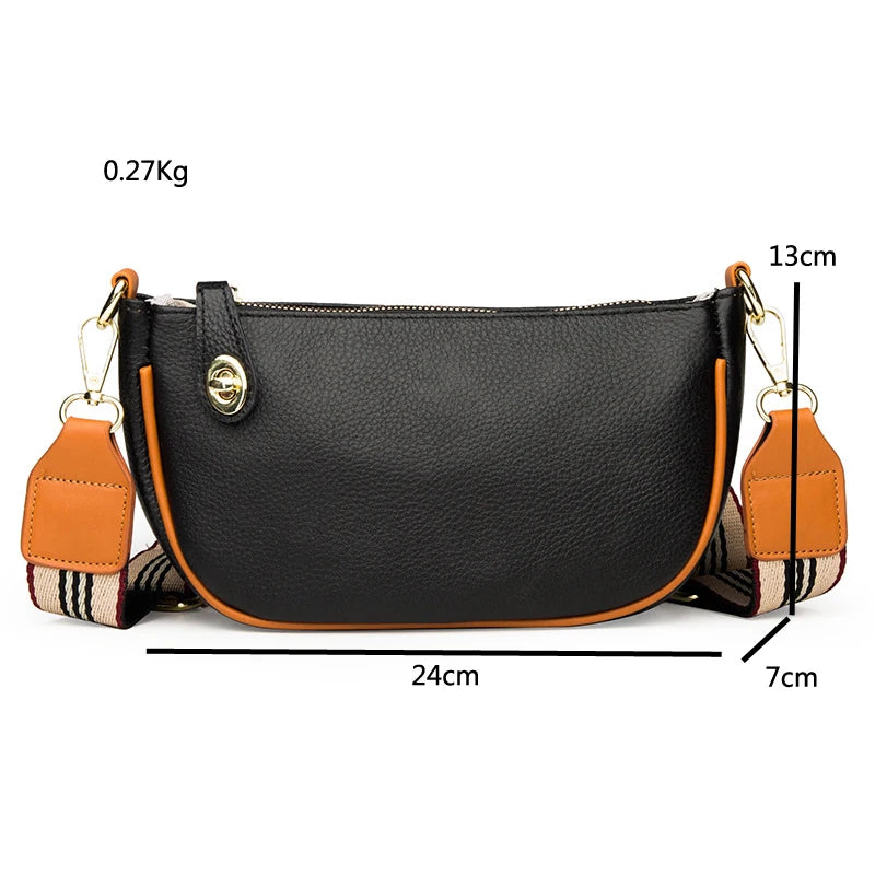 Women'S Leather Hobos Casual Vintage Tote Lady Shoulder Messenger Bags
