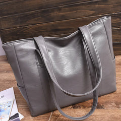 PU Leather Bucket Tote Bag Handbag Shoulder Bags for Women