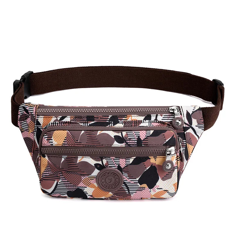 Women Fanny Pack Floral Waist Bag Travel Belt Bag
