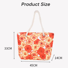 Women's Shoulder Bag Beach Bag Canvas Handbag Large Capacity Shopping Bag