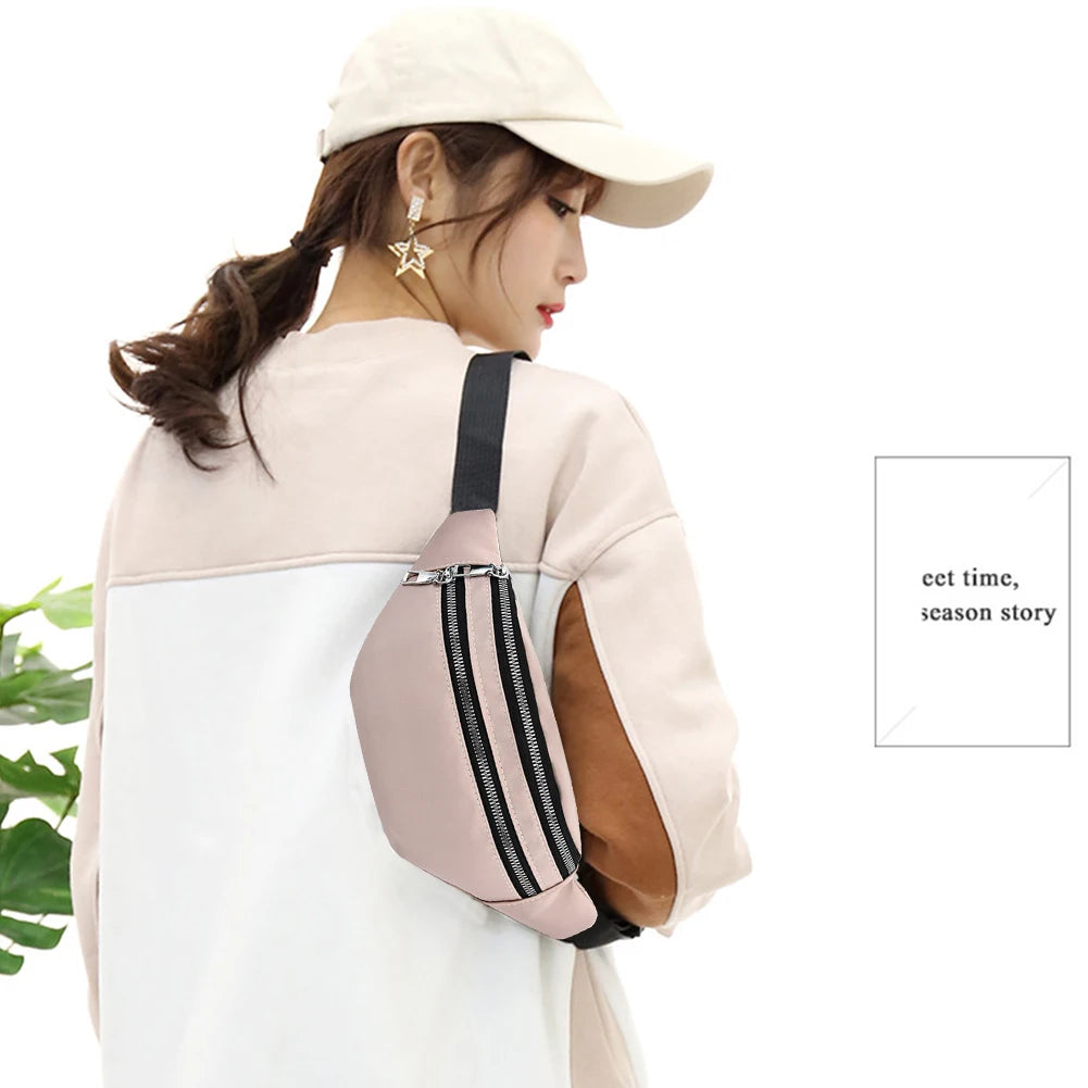 Women's Waist Bags for Outdoor Sports Bum Bag Ladies Travel Crossbody Chest Bags