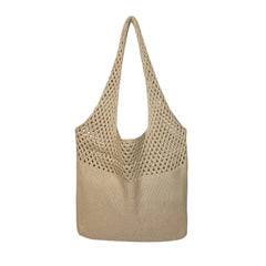 Hollow Woven Women Shoulder Bags Knitting Handbags Large Capacity Tote Bag