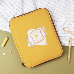 Cartoon Toast Woodpecker Sleeve Case Bag for Girl 13 Inch