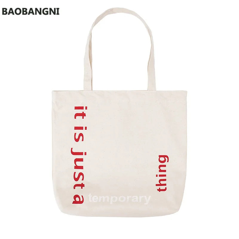 Large Capacity Canvas Tote Bags Women Shoulder Shopping Bag