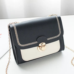 Embroidered Mini Square Shoulder Bag for Women