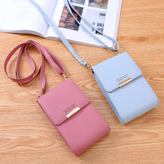 Multifunctional Crossbody Bag Women Mini PU Leather Shoulder Bag