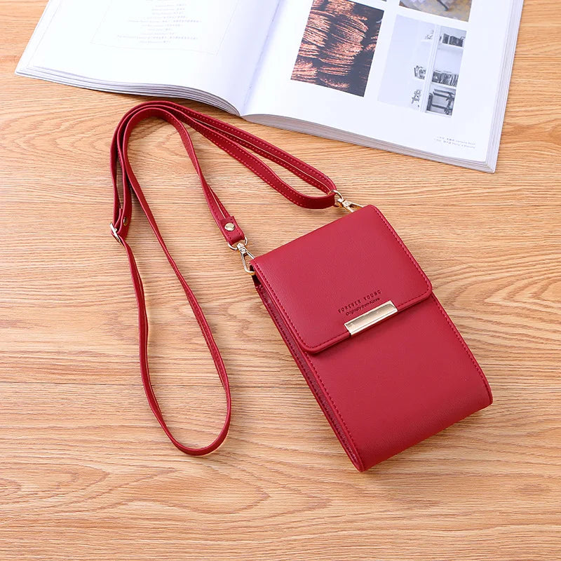 Multifunctional Crossbody Bag Women Mini PU Leather Shoulder Bag