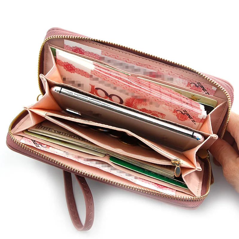 Heart Wallet Handbag Long Zipper Large Capacity Mobile Bag Small Love Wallet