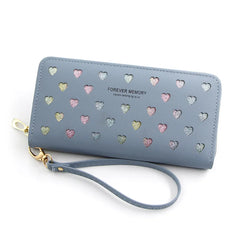 Heart Wallet Handbag Long Zipper Large Capacity Mobile Bag Small Love Wallet