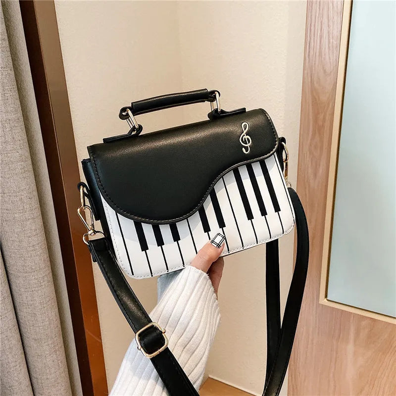Piano Women Shoulder Bags PU Leather Messenger Bag Handbag Crossbody Bag