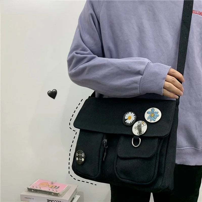 Planet Print Women Shoulder Bag Canvas Bag For Women Messenger Girls Bolso