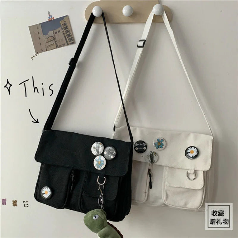Planet Print Women Shoulder Bag Canvas Bag For Women Messenger Girls Bolso