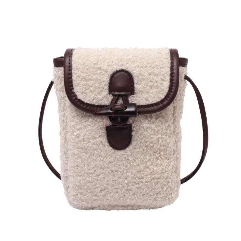 Fluffy Fur Crossbody Bag Soft Winter Handbag
