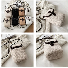 Fluffy Fur Crossbody Bag Soft Winter Handbag