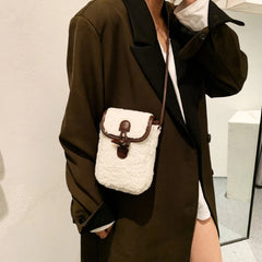 Fluffy Fur Crossbody Bag Soft Winter Handbag