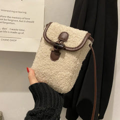 Fluffy Fur Crossbody Bag Soft Winter Handbag