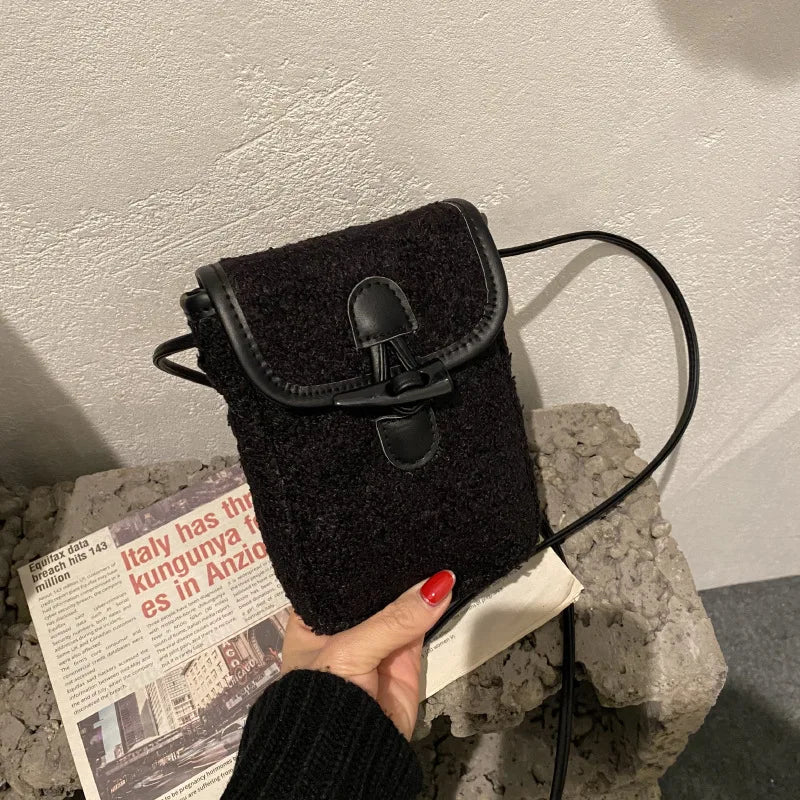 Fluffy Fur Crossbody Bag Soft Winter Handbag