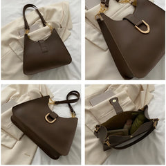 Women's PU Leather Shoulder Bag Tote Handbag