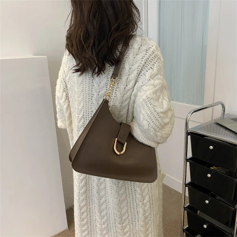 Women's PU Leather Shoulder Bag Tote Handbag
