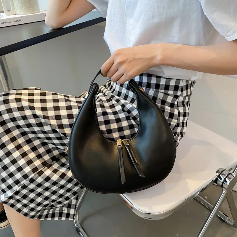 Retro Crescent Bag For Women Handbag Shoulder Bag