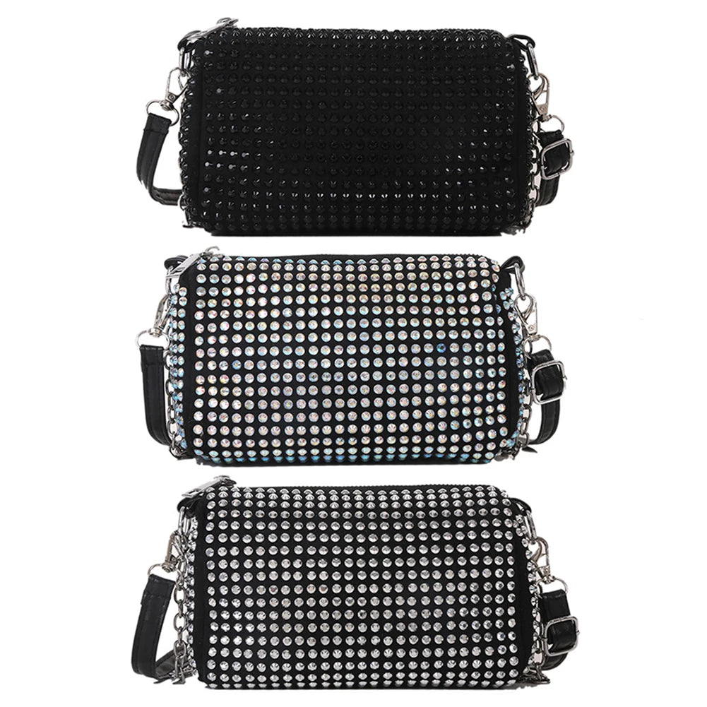 Rhinestone Shoulder Messenger Bag Women Diamond Purse Handbags