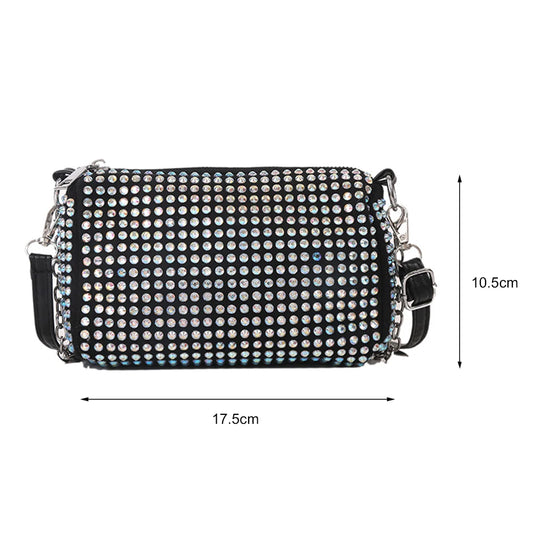 Rhinestone Shoulder Messenger Bag Women Diamond Purse Handbags