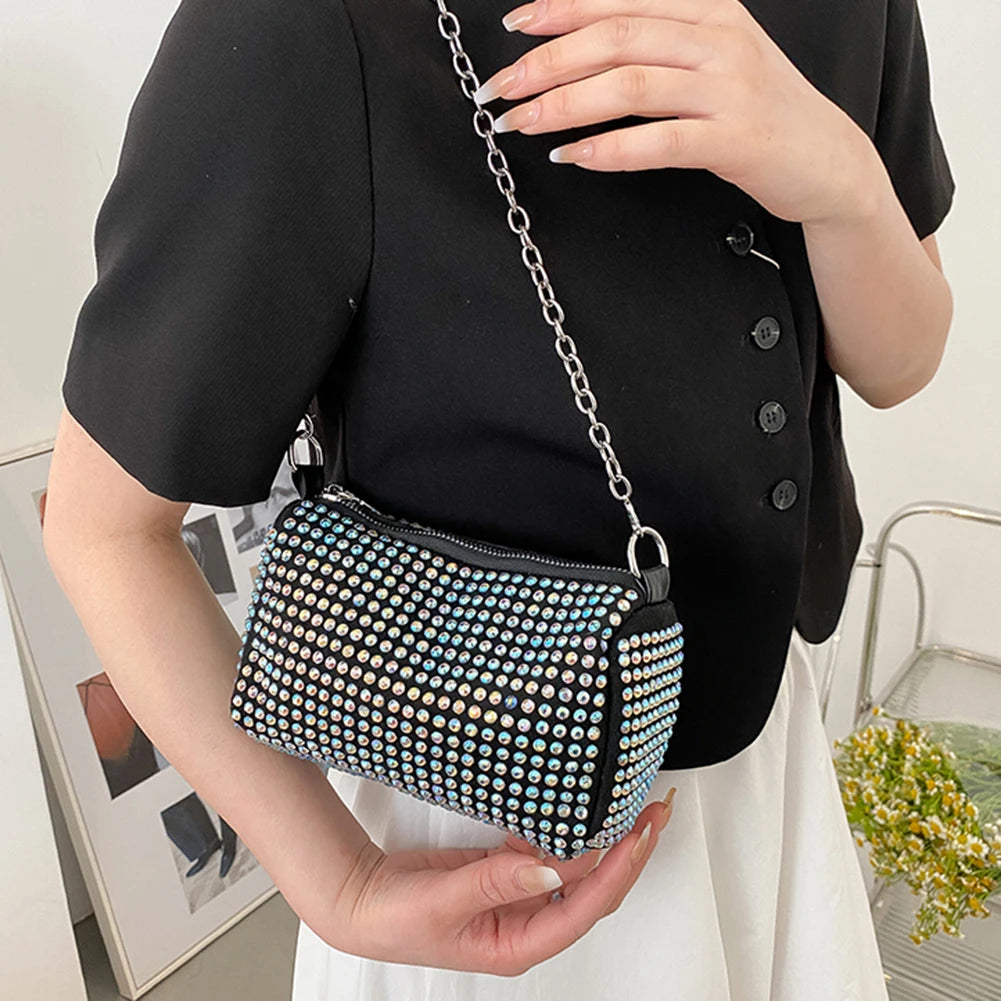 Rhinestone Shoulder Messenger Bag Women Diamond Purse Handbags