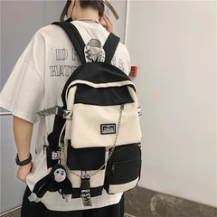 Schoolbag Student Backpack Large Capacity Boy Girl Computer Bag