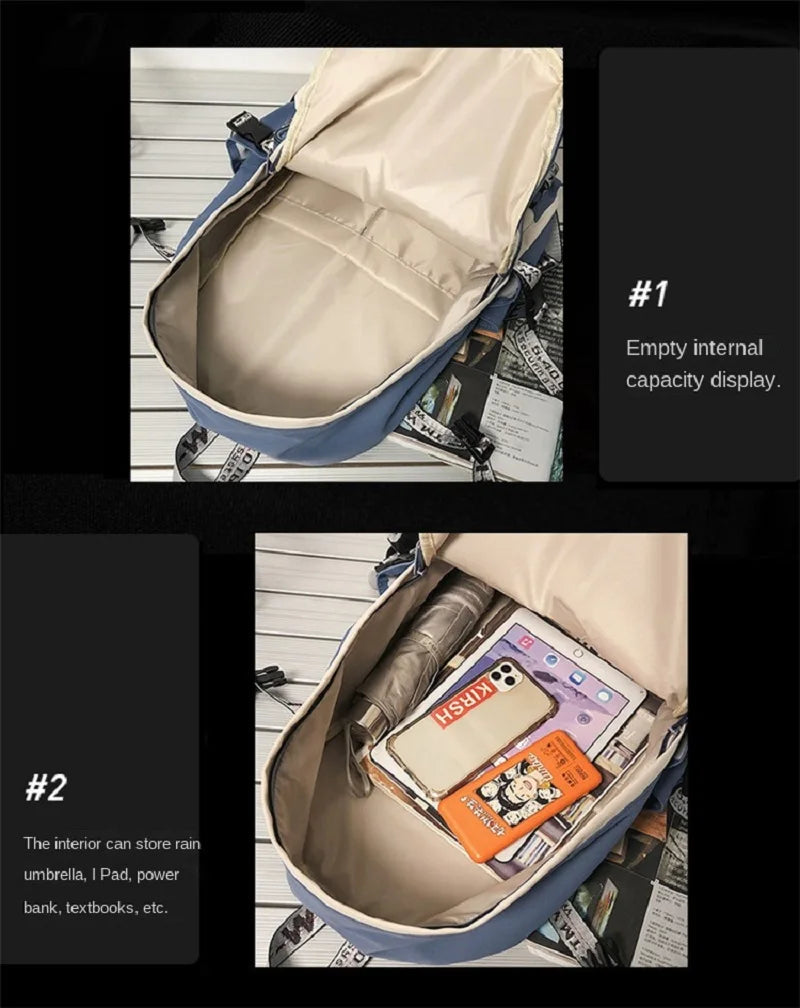 Schoolbag Student Backpack Large Capacity Boy Girl Computer Bag