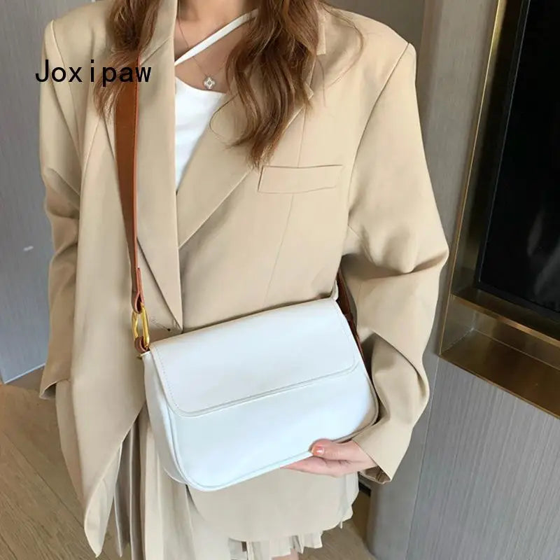 Vintage Crossbody Bag for Women Large Capacity Flap Bag