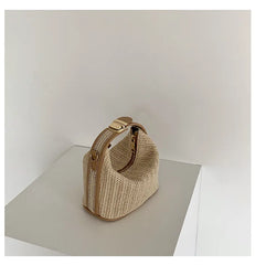 Straw Handbag for Women Shoulder Bags Small Bohemian Woven Beach Bags