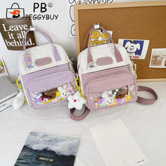 Japanese Nylon Backpack Girl Travel Totes Shoulder Bags