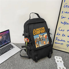 Teenager Backpack Large Capacity Waterproof School Bag Laptop Rucksack